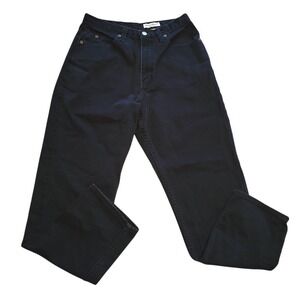 Eddie Bauer Vintage High Waist Jeans‎ Black Denim Pants 8 Petite Womens 90s EUC